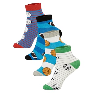 bodycare ankle length cotton blend boys socks pack of 4 soft breathable stretchable casual use comfortable durable stylish