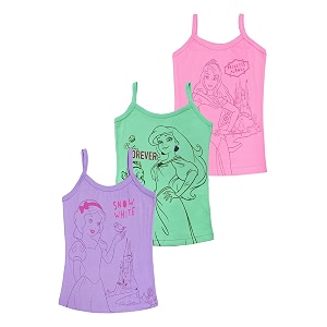 BODYCARE Disney Princess Printed Girls Camisole Pack