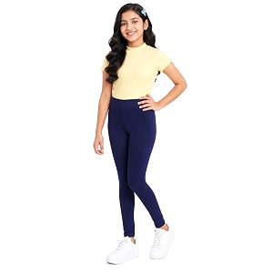 BODYCARE Girls Cotton Stretch Leggings Elastic Waist