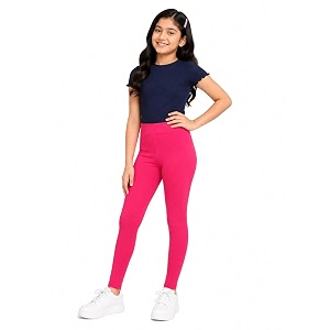 BODYCARE Girls Cotton Stretch Leggings Elastic Waist