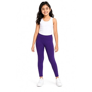 BODYCARE Girls Cotton Stretch Leggings Elastic Waist
