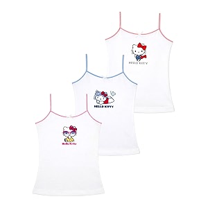 bodycare kids girl39s regular fit vest  100 cotton skin friendly  lightweight  sleeveless design  pack of 3 print