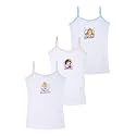 BODYCARE Kids Girl's Regular Fit Vest | 100% Cotton| Skin Friendly | Lightweight | Sleeveless Design | Pack of 3 Print