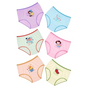 Kids Girls Panty Ultrasoft Underwear 100 Cotton