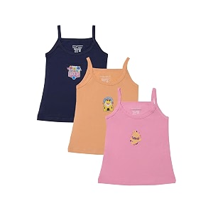 bodycare unisex baby vest sleeveless cotton baniyan  kid39s sando baniyan kids vest  soft amp breathable baby jabla toddler innerwear for boys amp girls cute prints  multicolor pack of 3