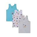BODYCARE Unisex Baby Vest Sleeveless Cotton Baniyan | Kid's Sando Baniyan, Kids Vest | Soft &amp; Breathable Baby Jabla |Toddler Innerwear for Boys &amp; Girls, Cute Prints | Multicolor| Pack of 3