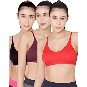 BODYCARE Womens Cotton Spandex Non Padded