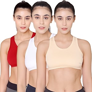 BODYCARE Womens Cotton Padded Wire Free Sports