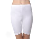 BodyForm Women39s Interlock Cotton White Cycling Shorts