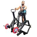 BODYLEAN FITNESS Seated Rowing Machine with Chest Support (Plate Loaded) | Commercial-Grade Gym Seated Row Machine for Upper Body Strength | Effective Back and arm Exercises