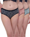 Bodymist Women Hipster Black Grey Panty
