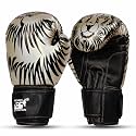 Longlasting Faux Leather MMA Everlasting Training Lion Boxing Gloves with Hook &amp; Loop Closure for Men &amp; Women | Kickboxing, Gym &amp; Sports Equipment | Twin Punching Gloves