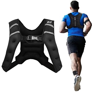 neoprene weighted vest for men amp women  durable amp comfortable workout vest for fitness running crossfit strength training amp cardio  heavy-duty design for home amp gym use