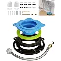 boeemi Toilet Flange Repair Kit, Elastic Wax Ring & 16" Supply Line