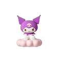 Gifts - 1 pc Kuromi Night Light- Pink Cloud LED Light with Purple Hood, 12.8cm