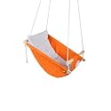 Baby Swing for Infants and Toddler, Newborn Baby Sleeping Chair Hammock Indoor and Outdoor, Wooden Hanging Seat Chair for Baby up to 2 Years (Orange)