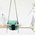 Swing | Baby Swing Hanging Indoor Outdoor | Jhula for Baby | Baby Garden Swing | Jhula for Childrens| (6 Months to 3 Years) (Up to 25 kg) (Black Green)