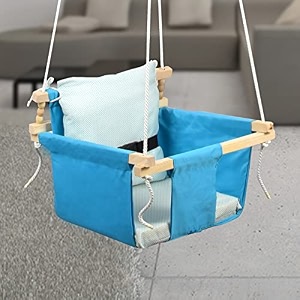 swing for kids  jhula for kids  jhula for baby  baby swing hanging indoor outdoor  baby garden swing with 1 pillows 6 months to 3 years up to 20 kg