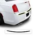 BOGAR TECH DESIGNS for Chrysler 300 2015-2023 Rear Bumper Chrome Delete – Precut Vinyl Trim Overlay, Gloss Black Blackout Look