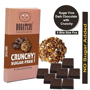bogatchi bites sugar free healthy chocolate with crunchy 8 pcs