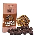 BOGATCHI Sugar Free Crunchy Dark Chocolate with Crunchy Filling | 15 Bite Size Pieces | No Sugar Added | Net Weight: 90 g