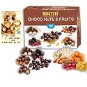 BOGATCHI Chocolate Coated Assorted Nuts and Fruits, New Year Special Rich Dry Fruit Collection Gift, 100g + Free Happy New Year Card