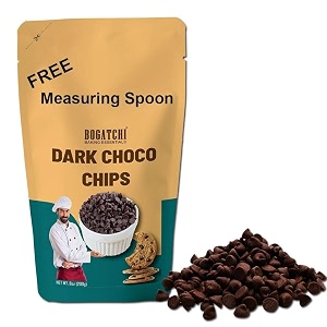 BOGATCHI Dark Chocolate Chips for Decoration -