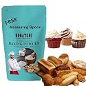 BOGATCHI Double Acting Baking Powder for Making Cake, Breads, Pizza, Muffins, Dhokla, Idlis, Naans | Double Acting Baking Soda, Cooking Soda |Baking Ingredients , 200g , Free Measuring Spoon