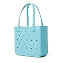 BOGG BAG Medium Tote – 15” x 12.5” x 5” – Durable, Washable, Tip-proof – Beach, Pool, Boat, Work, Sports (Aquamarine)