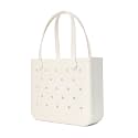 BOGG BAG Medium Tote – 15” x 12.5” x 5” – Durable, Washable, Tip-proof – Beach, Pool, Boat, Work, Sports (Coconut Shimmer)