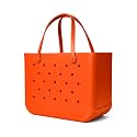BOGG BAG Original Large Tote – 19” x 14” x 9” – Durable, Washable, Tip-proof – Beach, Pool, Boat, Work, Sports (Orange You Glad)