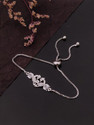 BOGHRA SALES Silver Diamond Sterling Silver, Rhodium Bracelet