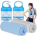 BOGI Cooling Towels for Neck and Face, Soft Breathable Cool Towel for Instant Cooling Stay Cool for Yoga, Sport, Gym, Camping, Running &amp; More Activities