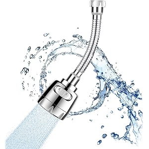 bogota kitchen sink tap extender attachment movable extender head 360 rotatable sprayer without stiffness  water saving 2 modes for kitchen and bathroom