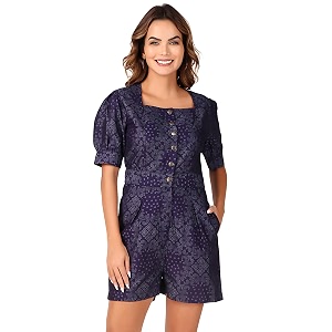boheewohee jumpsuit with front snap button closure  one piece outfit for women  short dress for women  women dresses  mini jumpsuit  denim short-length jumpsuit dresses for women