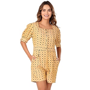 boheewohee jumpsuit with front snap button closure  one piece outfit for women  short dress for women  women dresses  mini jumpsuit  denim short-length jumpsuit dresses for women
