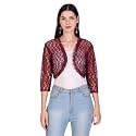 BoheeWohee Women's Floral Lace Short Sleeve Shrug