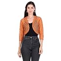BoheeWohee Women's Floral Lace Short Sleeve Shrug