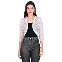 BoheeWohee Women's Floral Lace Short Sleeve Shrug