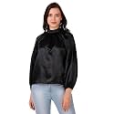 BoheeWohee Womens Full Sleeves Casual Satin Top