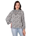 BoheeWohee Womens Full Sleeves Casual Satin Top