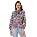 BoheeWohee Womens Full Sleeves Casual Satin Top
