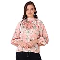 BoheeWohee Womens Full Sleeves Casual Satin Top