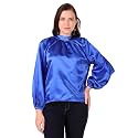 BoheeWohee Womens Full Sleeves Casual Satin Top