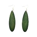 Bohemian Geometric Natural Wooden Earrings Dangle Lightweight Teardrop African Ethnic Statement Drop Earrings for Women