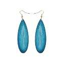 Bohemian Geometric Natural Wooden Earrings Dangle Lightweight Teardrop African Ethnic Statement Drop Earrings for Women