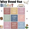 Boho Christian Religious Bulletin Board Inspirational Prayer Classroom Bulletin Board Decor Jesus the Bible Says Cutouts Reading Posters for Sunday School Church Back to School Chalkboard Door Supply
