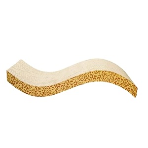 cat scratch scratching pad corrugated cat scratcher cardboard for indoor cats kitten for furniture protection durable texture design brown s shape scratcher