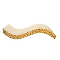 Cat Scratch Scratching Pad, Corrugated Cat Scratcher Cardboard for Indoor Cats, Kitten for Furniture Protection, Durable Texture Design (Brown, S Shape Scratcher)