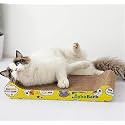 Cat Scratch Scratching Pad, Corrugated Cat Scratcher Cardboard for Indoor Cats, Kitten for Furniture Protection, Durable Texture Design (Brown, Bad Shape Scratcher)